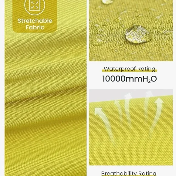 Axesquin Women's Yellow Rain Jacket, Size Small - Picture 4 of 7